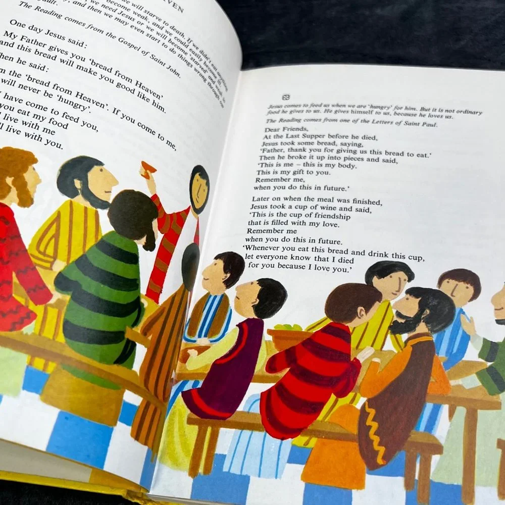 Listen Themes From the Bible Retold for Children AJ McCallen 1981 HC - Picture 8 of 8